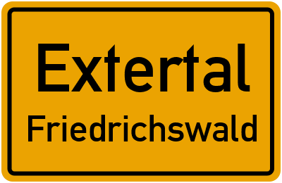Straßenverzeichnis Extertal Friedrichswald