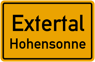 Straßenverzeichnis Extertal Hohensonne