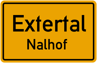 Ortsschild Extertal Nalhof