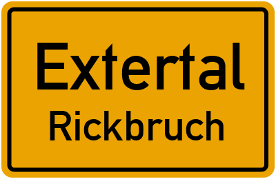 Straßenverzeichnis Extertal Rickbruch