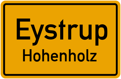 Straßenverzeichnis Eystrup Hohenholz