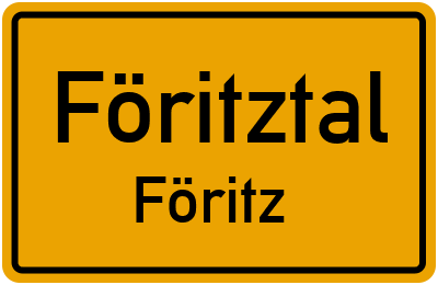 Straßenverzeichnis Föritztal Föritz
