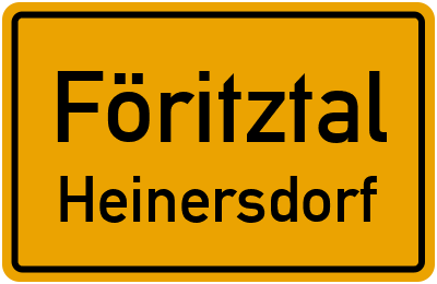 Straßenverzeichnis Föritztal Heinersdorf