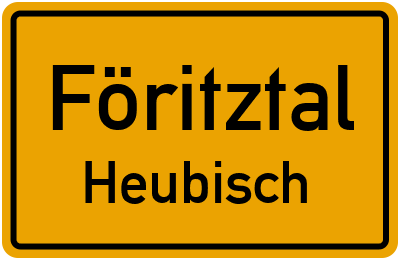 Straßenverzeichnis Föritztal Heubisch