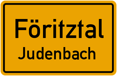 Straßenverzeichnis Föritztal Judenbach