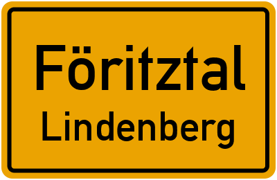 Straßenverzeichnis Föritztal Lindenberg