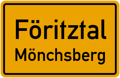 Straßenverzeichnis Föritztal Mönchsberg