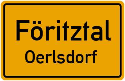 Straßenverzeichnis Föritztal Oerlsdorf