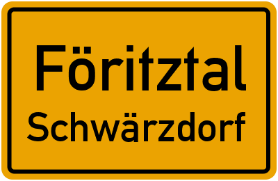 Straßenverzeichnis Föritztal Schwärzdorf