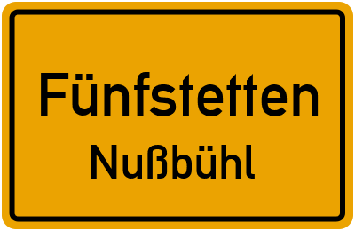 Straßenverzeichnis Fünfstetten Nußbühl