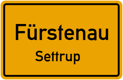Ortsschild Fürstenau Settrup