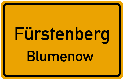 Straßenverzeichnis Fürstenberg Blumenow