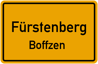 Straßenverzeichnis Fürstenberg Boffzen