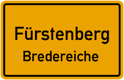 Straßenverzeichnis Fürstenberg Bredereiche