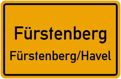 Straßenverzeichnis Fürstenberg Fürstenberg/Havel