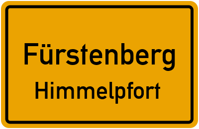 Straßenverzeichnis Fürstenberg Himmelpfort