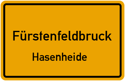 Straßenverzeichnis Fürstenfeldbruck Hasenheide