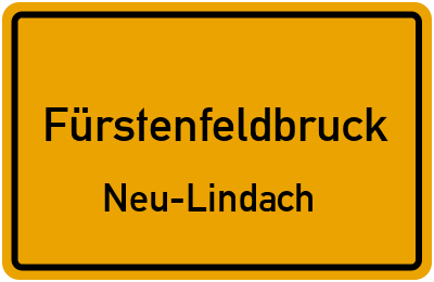 Straßenverzeichnis Fürstenfeldbruck Neu-Lindach