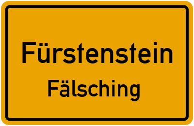 Straßenverzeichnis Fürstenstein Fälsching