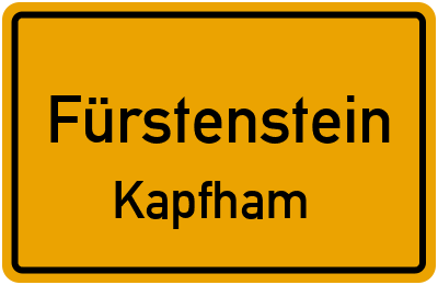 Straßenverzeichnis Fürstenstein Kapfham