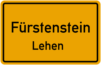 Straßenverzeichnis Fürstenstein Lehen