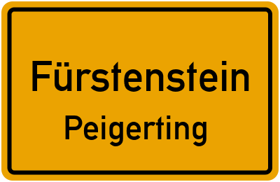 Straßenverzeichnis Fürstenstein Peigerting