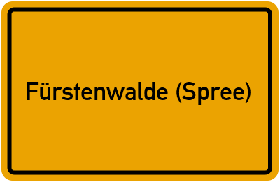 Fürstenwalde (Spree) in Brandenburg