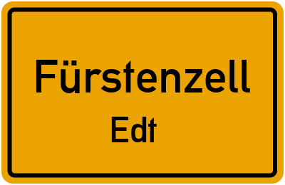 Straßenverzeichnis Fürstenzell Edt