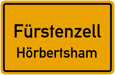Ortsschild Fürstenzell Hörbertsham