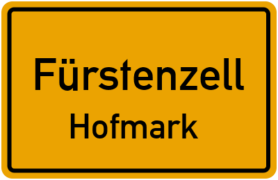 Straßenverzeichnis Fürstenzell Hofmark