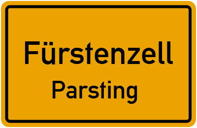 Straßenverzeichnis Fürstenzell Parsting