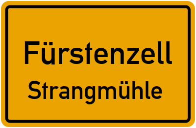 Straßenverzeichnis Fürstenzell Strangmühle