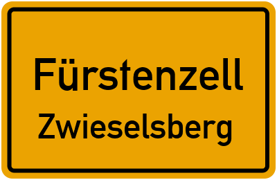 Straßenverzeichnis Fürstenzell Zwieselsberg