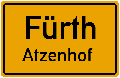 Straßenverzeichnis Fürth Atzenhof