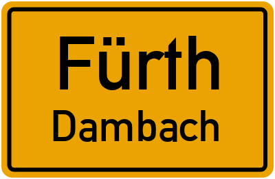 Straßenverzeichnis Fürth Dambach