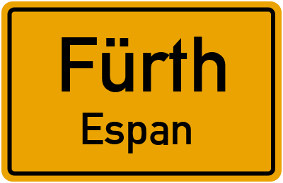 Straßenverzeichnis Fürth Espan