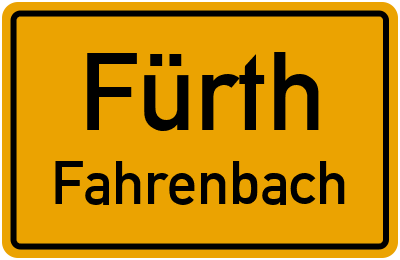 Straßenverzeichnis Fürth Fahrenbach