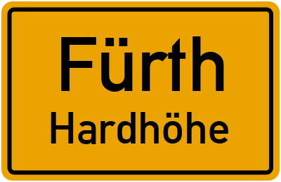 Straßenverzeichnis Fürth Hardhöhe
