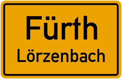 Straßenverzeichnis Fürth Lörzenbach