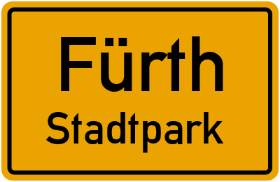 Straßenverzeichnis Fürth Stadtpark