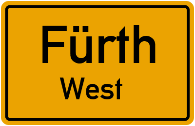 Straßenverzeichnis Fürth West