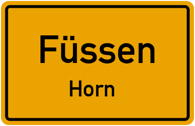 Straßenverzeichnis Füssen Horn