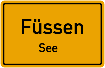 Straßenverzeichnis Füssen See