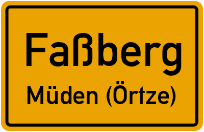 Straßenverzeichnis Faßberg Müden (Örtze)
