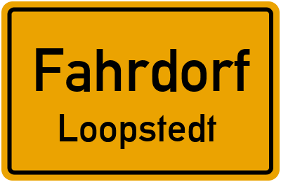 Straßenverzeichnis Fahrdorf Loopstedt