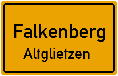 Straßenverzeichnis Falkenberg Altglietzen