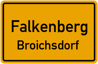Straßenverzeichnis Falkenberg Broichsdorf