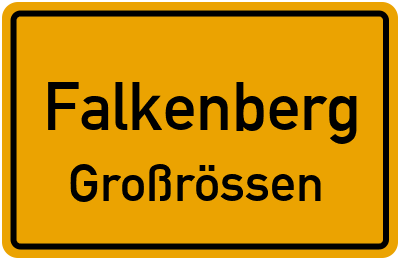 Straßenverzeichnis Falkenberg Großrössen