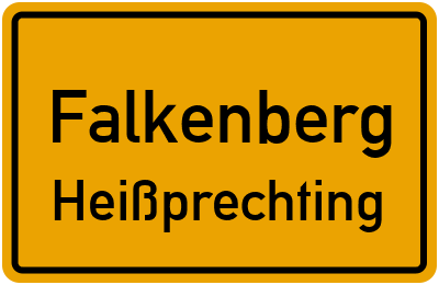 Straßenverzeichnis Falkenberg Heißprechting