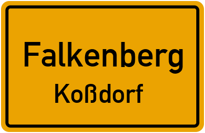 Straßenverzeichnis Falkenberg Koßdorf